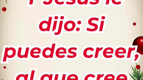 “Todo es posible para el que cree” marcos 9-23.#shortvideo #reels #youtubeshorts #ytshorts #shorts