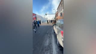 Anti-ICE agitators swarm near the scene of a Border Patrol-involved shooting in Minnesota