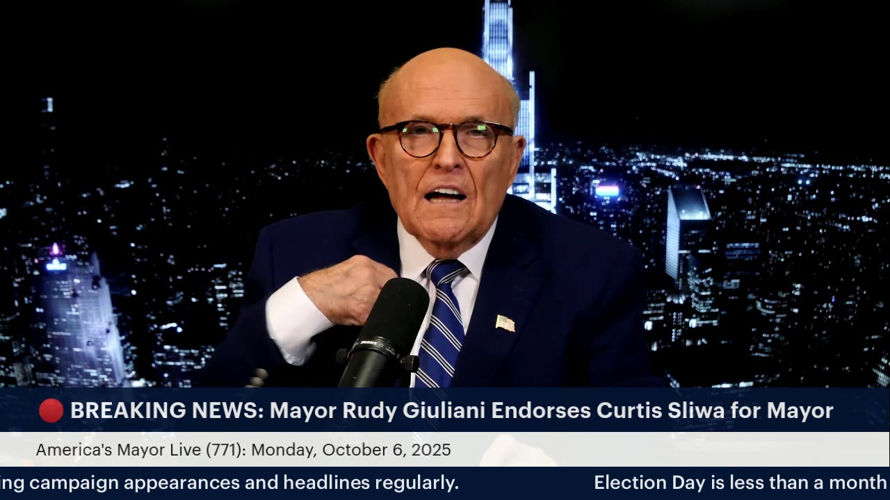 America's Mayor Live (771): Mayor Rudy Giuliani Endorses Curtis Sliwa for Mayor of New York City