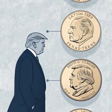 Trump tendrá su moneda de US$1, dice el tesorero.