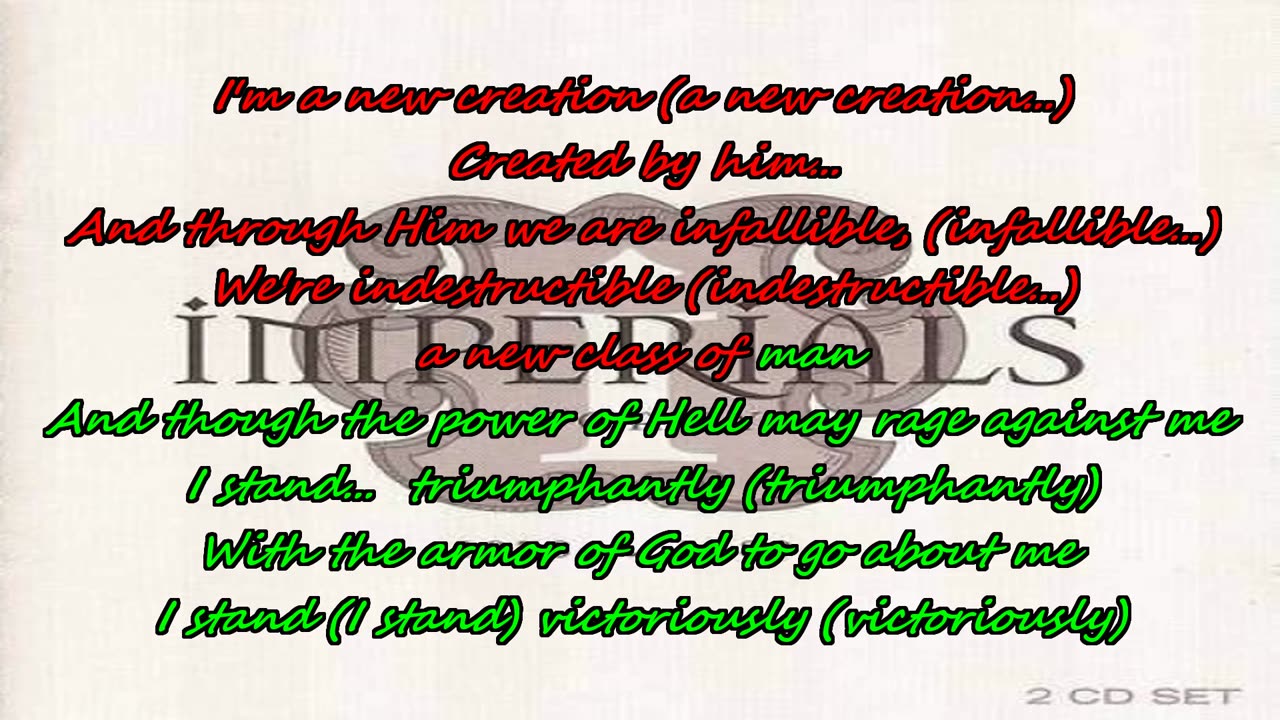 Imperials ~ New Creation {karaoke victoriously}