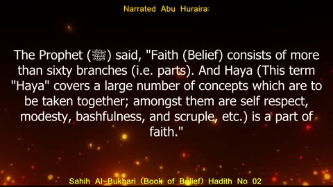 English Translation of Hadith 02 I Sahih Al-Bukhari I Book of Belief I Book # 2