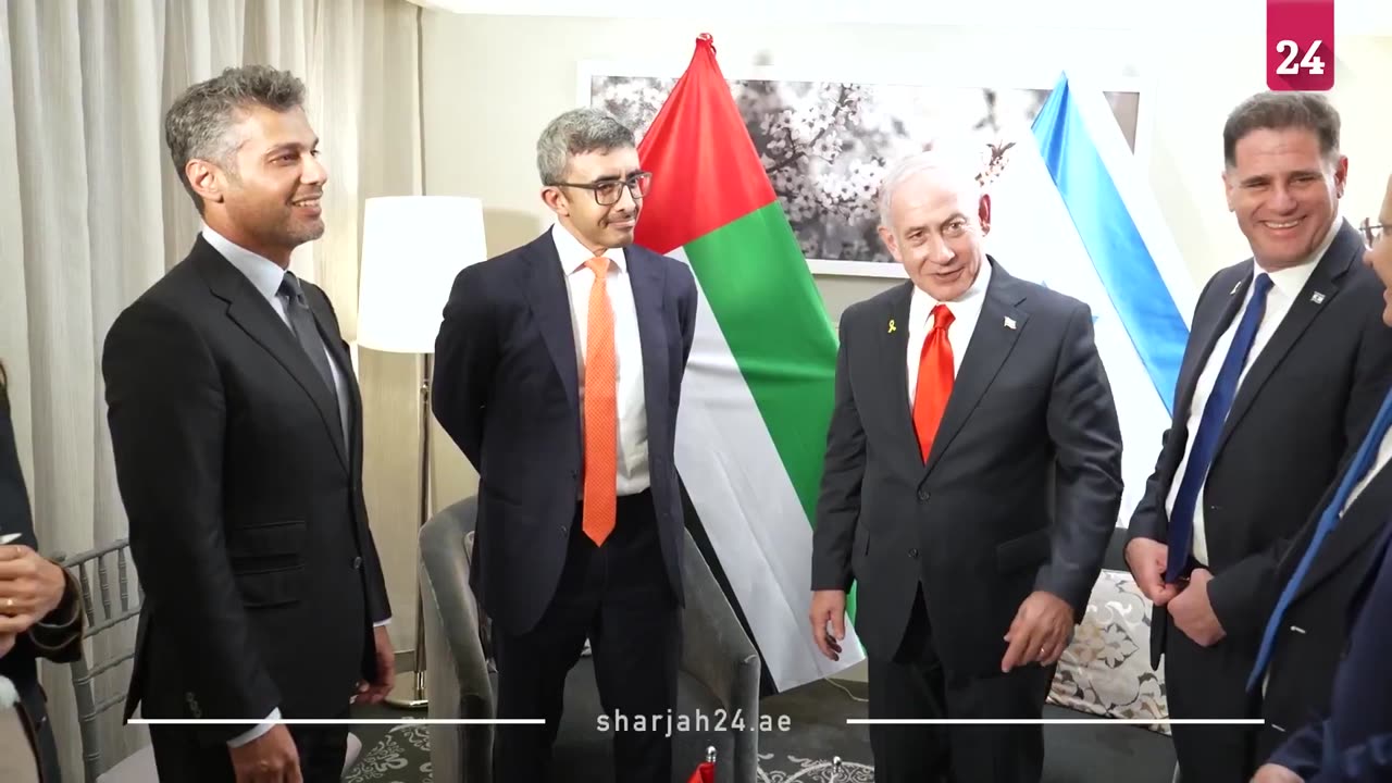Emirati media release footage of last night’s meeting between Prime Minister Netanyahu