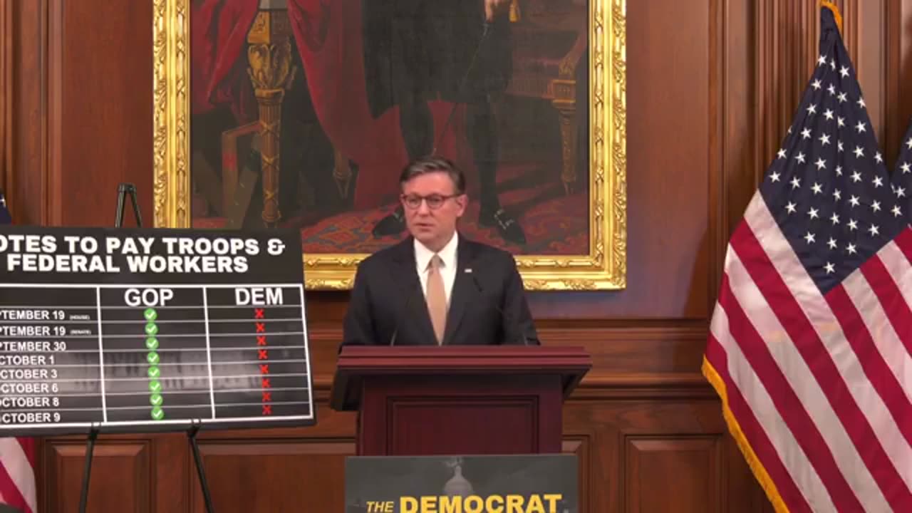 House Speaker Mike Johnson Quotes Barack Obama Amidst Government Shutdown Dispute