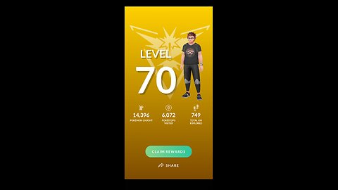 Pokémon Go Level 70!