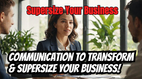 Do These 5 Things To Transform Your Communication Thoughts And Beliefs To Supersize Your Business!