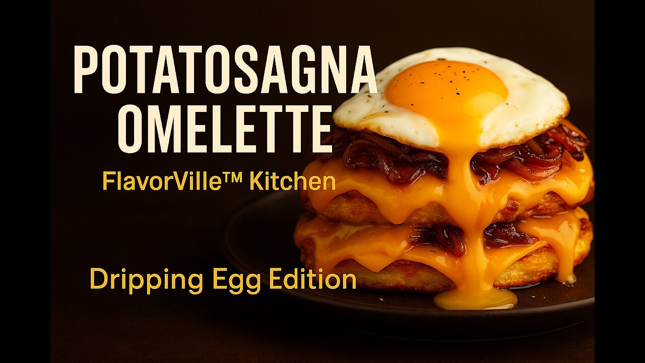 Potatosagna Omelette — Dripping Eggs, Melted Cheddar & Caramelized Science | FlavorVille™ Kitchen