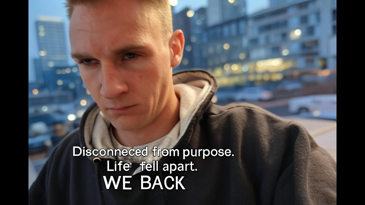 Disconnected from purpose. Life fell apart. WE BACK