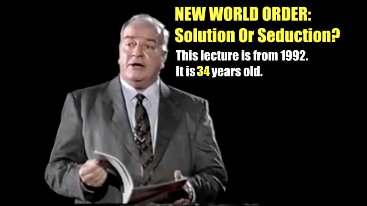 New World Order: Solution or Seduction?