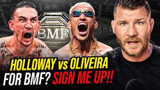 BISPING Reacts: 'Sign me UP!!' Charles Oliveira CALLS OUT Max Holloway for BMF TITLE FIGHT!