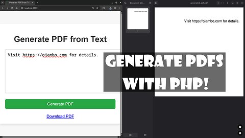 Create PDF Files with PHP (No Libraries Needed!) - Easy Guide for Beginners