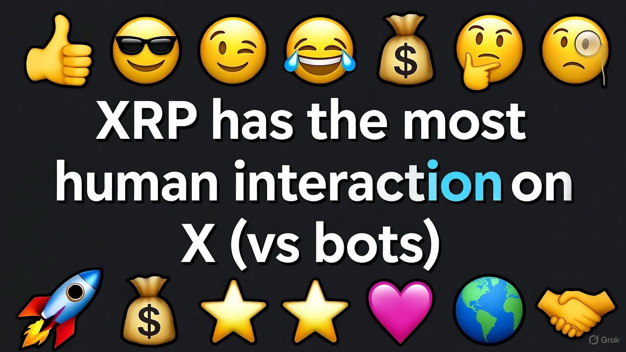 XRP Dominates Human Interaction on X! 🚀💰😄 (vs Bots) 🌍🤝⭐