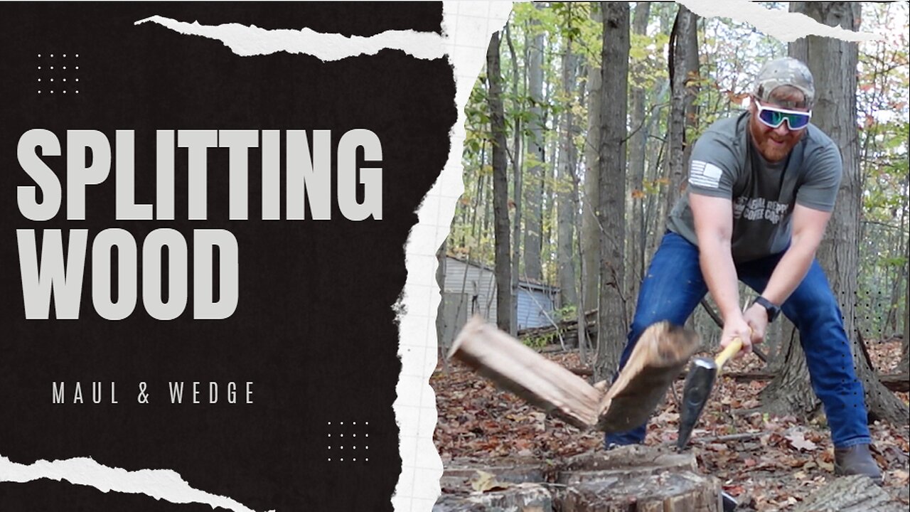 Splitting Firewood for Winter Heat | Maul and Wedge — The Best Way to Split Logs FAST