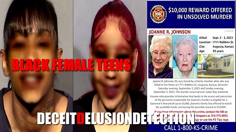 Two black female teen girls brutally murder a 93-year-old Augusta white woman inside her home