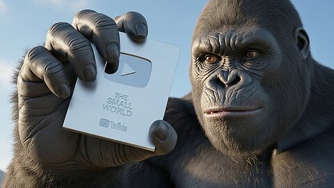 100,000 Subscribers! King Kong Holds the Silver Play Button Proudly!