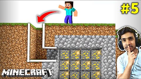 SECRET WAY TO GOLD MINE _ MINECRAFT GAMEPLAY _5