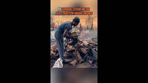 1$turning scrap metal Pintu tractor brake drums