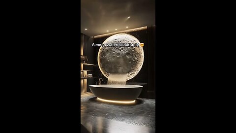 I've never needed something more in my life than a moon waterfall bathtub! 🌕🌕 #moon