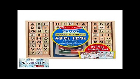 Melissa & Doug Deluxe Wooden ABC-123 Stamp Set Review