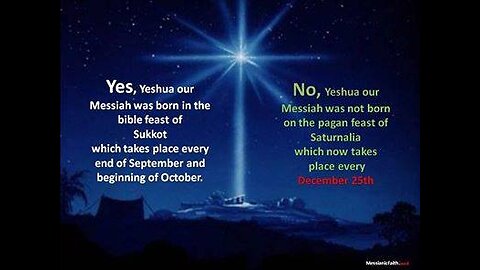Did you know that Yeshua was NOT born on December 25th?