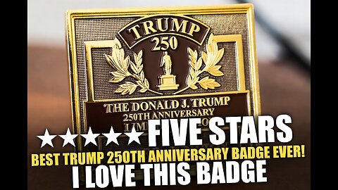 Trump 250th Anniversary Golden Badge: The Ultimate Patriot Unboxing!