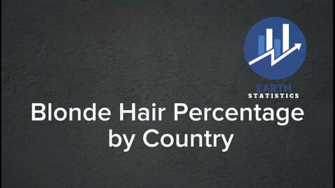 Blonde Hair Percentage by Country