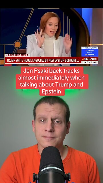 Jen Psaki backtracks almost immediately when talking about Trump and Epstein.