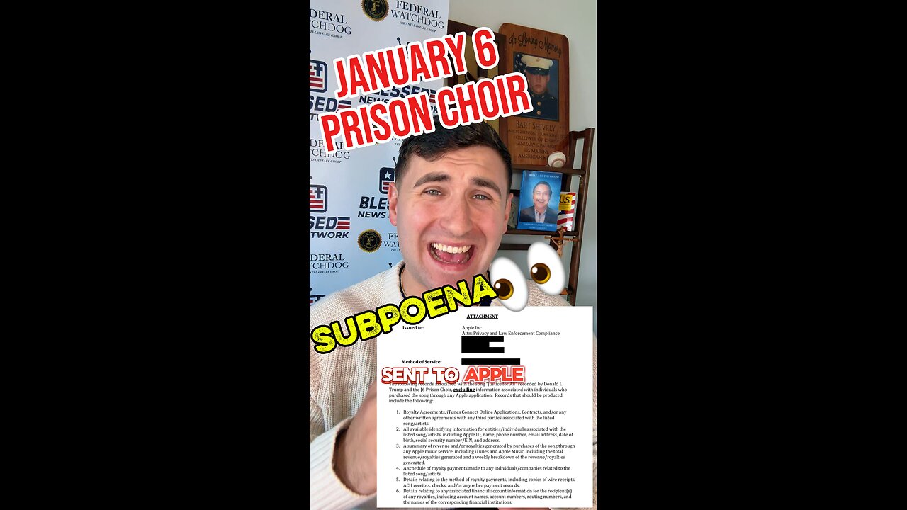 🚨 BREAKING: We have just obtained the Biden DOJ’s SECRET SUBPOENA on APPLE!!! 😲😲