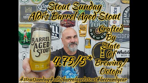 Stout Sunday: Aldi's Barrel Aged Stout 4.75/5*