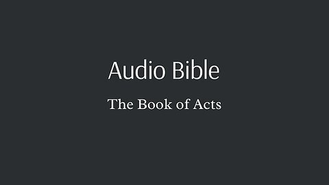 Audio Bible - The Book of Acts