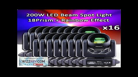 16Pcs/Lot 200W LED Moving Head Projector Beam Spot LED Lights Bar Club Review