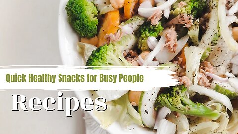 Quick Healthy snacks for busy people||🍜🥦