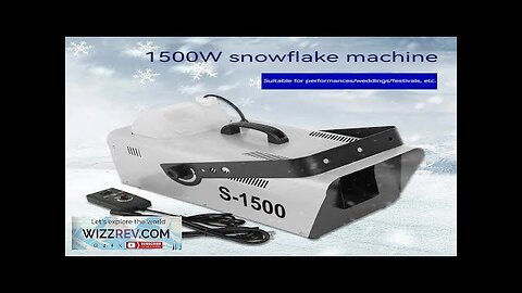 Manual And Remote Dual Control 1500W Snowflake Machine DJ Snow Making Machine Review