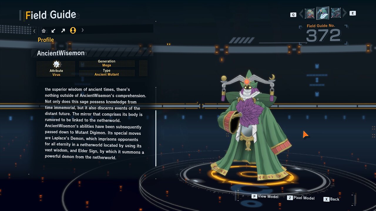 ancientwisemon all digivolution/de-digivolution/profile Digimon Story Time Stranger