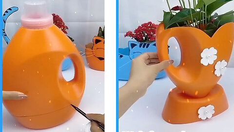 Bottle craft garden idea