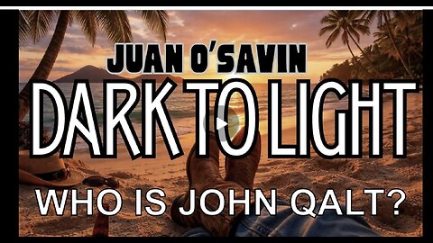 ALPHA WARRIOR W/ JUAN O'SAVIN DARK TO LIGHT. FUNNY HOW MUCH WE ARE HEARING THIS LATELY.