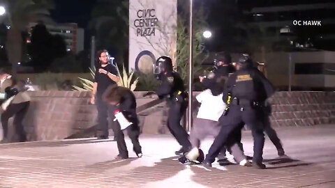 Raw Video: Protester Says Officers Shot Him In The Face At Close Range With Non-Lethal Weapon