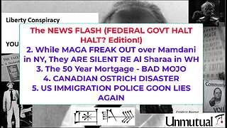 Liberty Conspiracy LIVE 11-10-25 Federal Shut Down Done? Trump n' Killers, Canada Ostriches