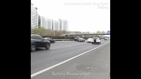 In Beijing, 8,000 tons of asphalt were laid overnight