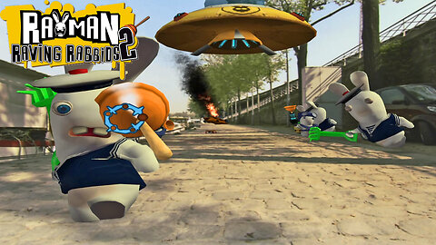 Defending Europe From The Rabbid Invasion! Rayman Raving Rabbids 2 Part 2