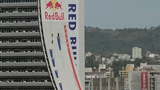 Brazilian skater breaks world record with drop down 22 storey ramp