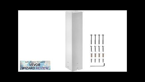 VEVOR Mailbox Post 43" High Mailbox Stand White Powder-Coated Mail Box Post Review