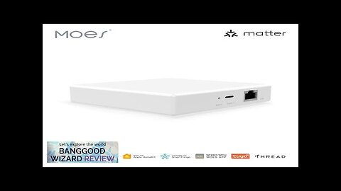 Moes Matter Smart Zigbe Home Bridge Matter Wired Gateway Hub Support Voice Review