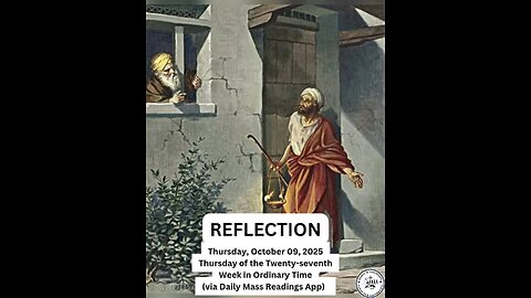 Thursday, October 09, 2025 Thursday of the Twenty-seventh Week in Ordinary Time #faith #readings