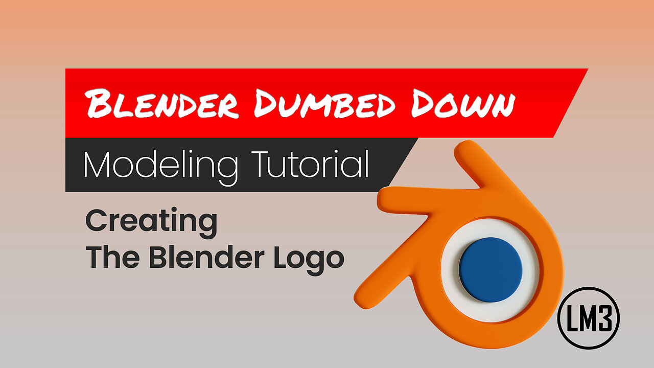 Blender Dumbed Down: Creating the Blender logo in Blender