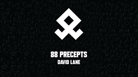 88 Precepts By David Lane Read by Jordan Jereb