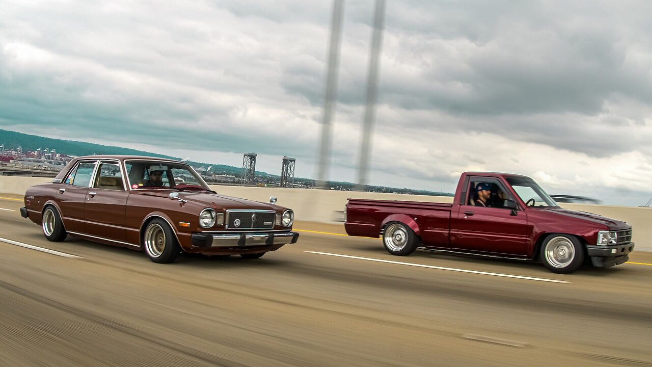 ** Almost Crashed** While Shooting These Slammed Toyotas!