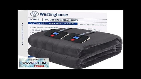 Westinghouse Electric Blanket King Size Super Cozy Soft Flannel 100" x 90" Review