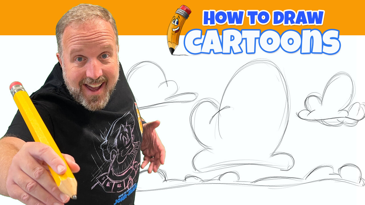 How to Draw Whimsical Cartoon Clouds