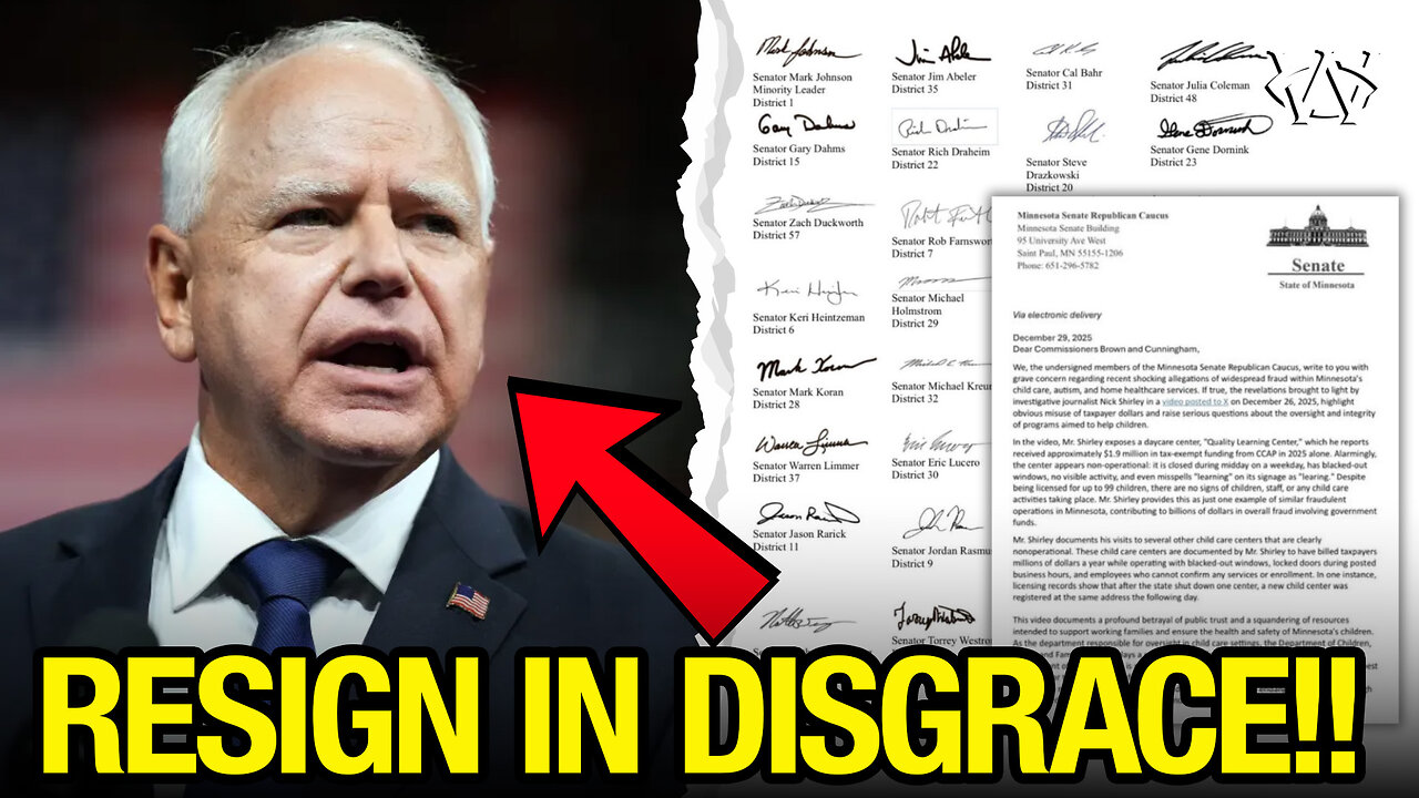 Minnesota Senators DEMAND Tim Walz IMMEDIATELY RESIGN!!